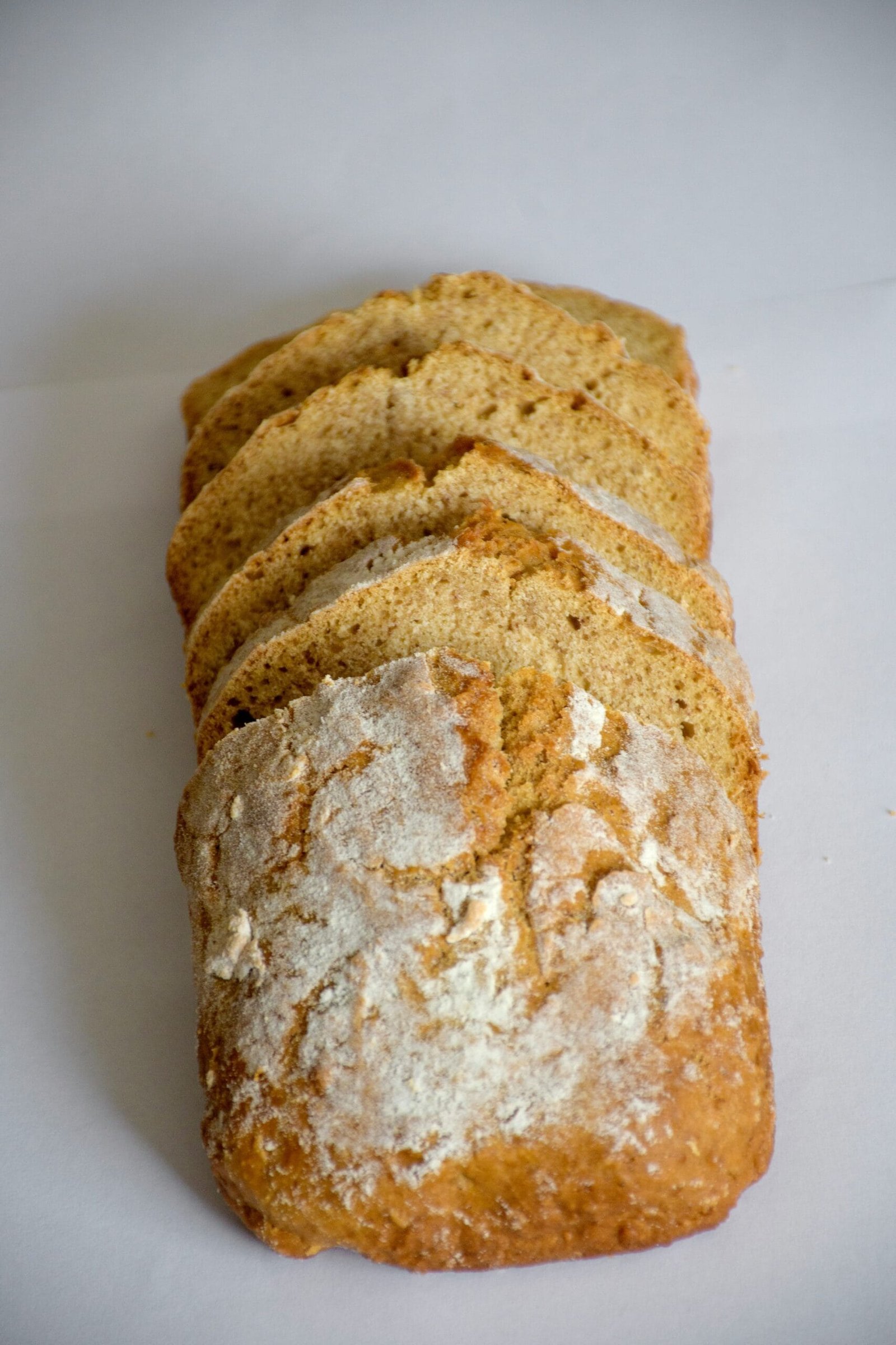 a close up of a loaf of bread on a table
